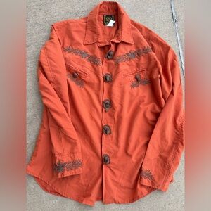 Men's Esprela De Oro Size L/40 embroidered western button down
